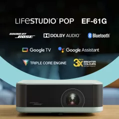   Epson Lifestudio Pop EF-61G hordozható smart projektor Google TV, FHD