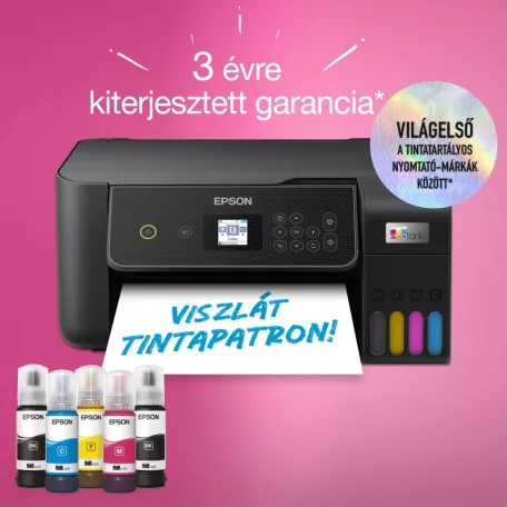 Epson EcoTank L3280 színes tintasugaras A4 MFP, WIFI, fekete