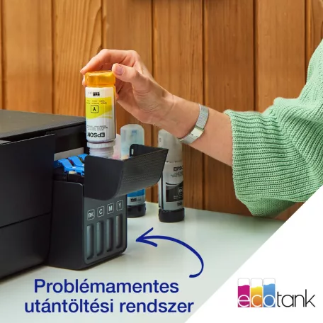 Epson EcoTank L3280 színes tintasugaras A4 MFP, WIFI, fekete
