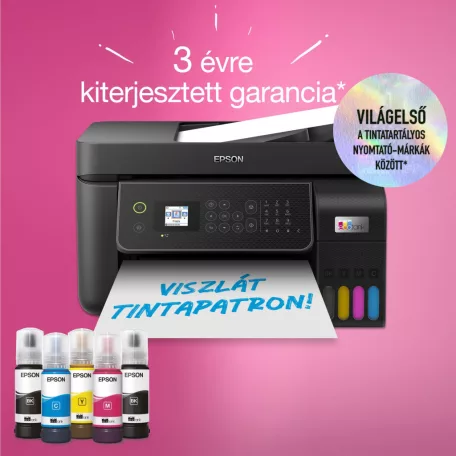 Epson Ecotank L5310 színes tintasugaras A4 4in1 MFP, ADF, WIFI, fekete