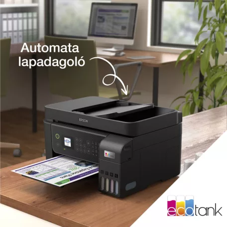 Epson Ecotank L5310 színes tintasugaras A4 4in1 MFP, ADF, WIFI, fekete