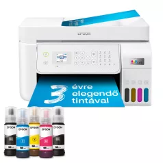   Epson Ecotank L5316 színes tintasugaras A4 4in1 MFP, ADF, WIFI, fehér