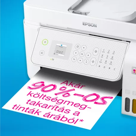 Epson Ecotank L5316 színes tintasugaras A4 4in1 MFP, ADF, WIFI, fehér