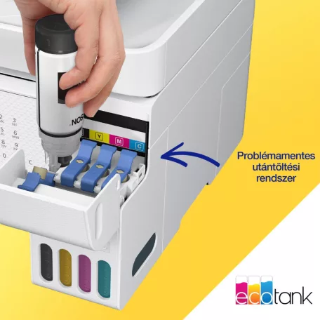 Epson Ecotank L5316 színes tintasugaras A4 4in1 MFP, ADF, WIFI, fehér