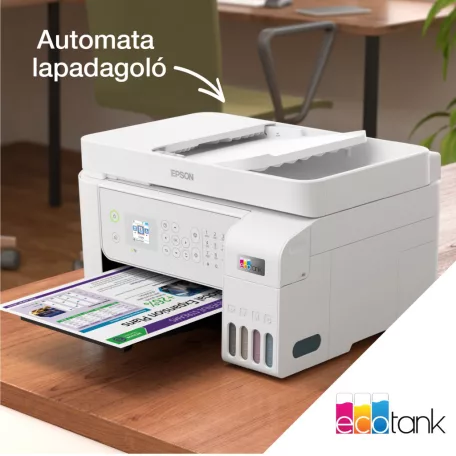 Epson Ecotank L5316 színes tintasugaras A4 4in1 MFP, ADF, WIFI, fehér