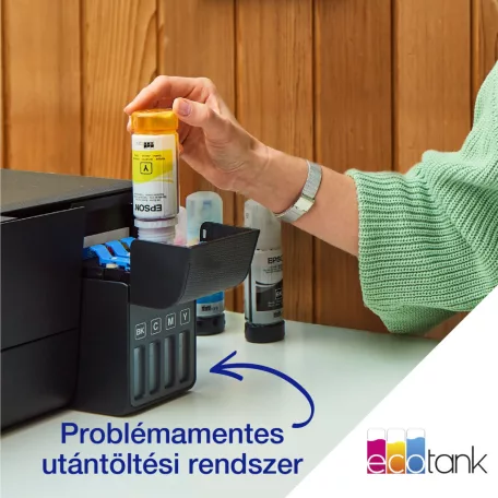 Epson Ecotank L5590 színes tintasugaras A4 4in1 MFP, ADF, WIFI, fekete