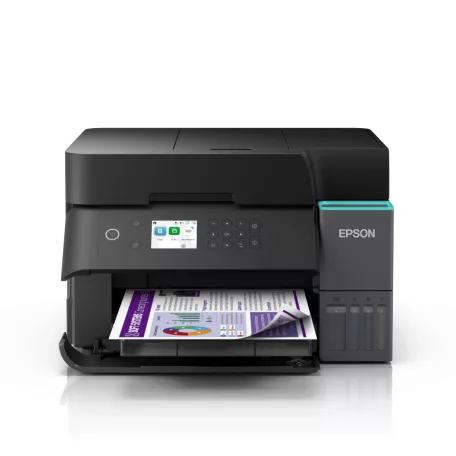 Epson EcoTank L6370 színes tintasugaras A4 MFP, ADF, duplex, LAN, WIFI, fekete