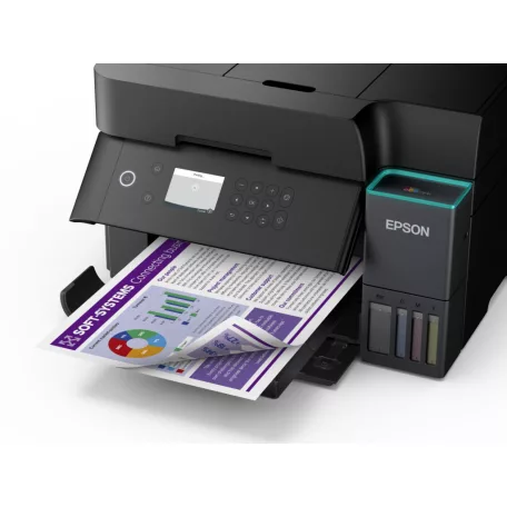 Epson EcoTank L6370 színes tintasugaras A4 MFP, ADF, duplex, LAN, WIFI, fekete
