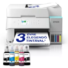   Epson EcoTank L6376 színes tintasugaras A4 MFP, ADF, duplex, LAN, WIFI, fehér