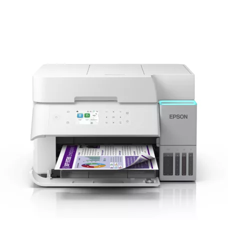 Epson EcoTank L6376 színes tintasugaras A4 MFP, ADF, duplex, LAN, WIFI, fehér