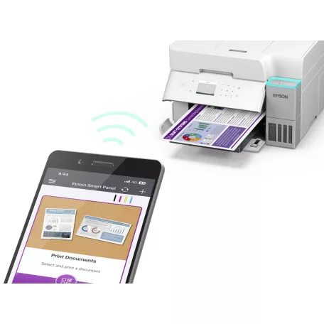 Epson EcoTank L6376 színes tintasugaras A4 MFP, ADF, duplex, LAN, WIFI, fehér