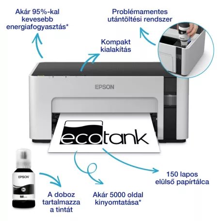 Epson EcoTank M1100 mono A4 tintasugaras nyomtató