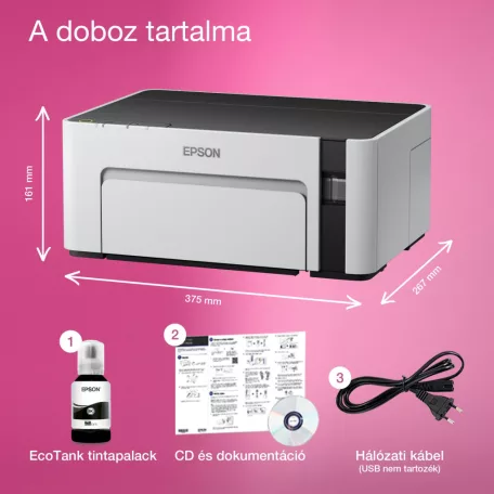 Epson EcoTank M1100 mono A4 tintasugaras nyomtató