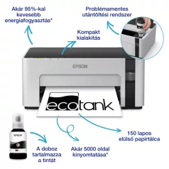 Epson EcoTank M1120 mono A4 tintasugaras nyomtató, WIFI