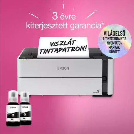 Epson EcoTank M1170 mono A4 tintasugaras nyomtató, duplex, LAN, WIFI