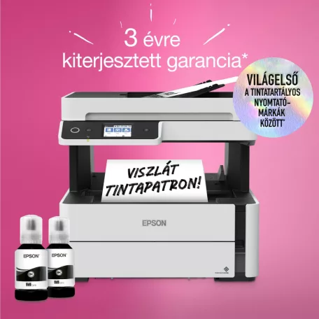 Epson EcoTank M3170 mono A4 tintasugaras 4in1 MFP, duplex, ADF, LAN, WIFI