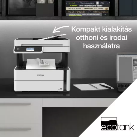 Epson EcoTank M3170 mono A4 tintasugaras 4in1 MFP, duplex, ADF, LAN, WIFI