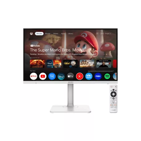 MSI Modern MD272UPSW 27" UHD SMART GoogleTV monitor, fehér