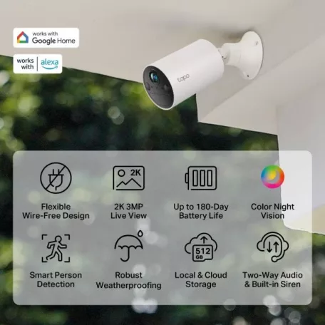 TP-LINK Tapo C410 Okos vezeték nélküli biztonsági kamera (indoor/outdoor)