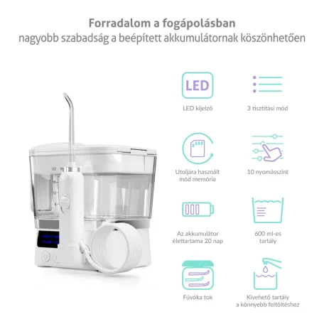 TrueLife AquaFloss Station F300 Szájzuhany Fehér