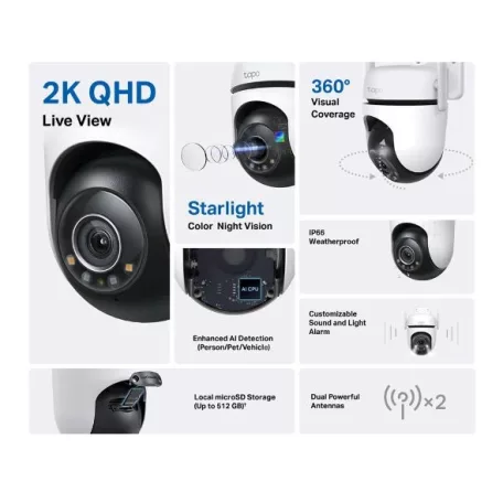 TP-LINK Tapo C520WS Kültéri biztonsági Wi-Fi kamera