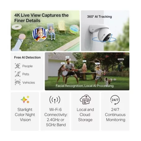TP-LINK Tapo C560WS Kültéri biztonsági Wi-Fi kamera