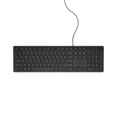  DELL KB216, Teljes méret (100%), Vezetékes, USB, Plunger key switch, QWERTY, Fekete