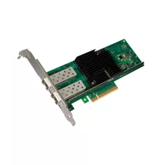   Intel X710DA2BLK, Belső, Vezetékes, PCI Express, Rost, 10000 Mbit/s, Fekete, Zöld, Rozsdamentes acél