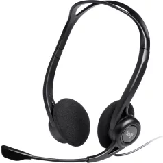   Logitech 981-000100, Vezetékes, 100 - 1000 Hz, Hívás/zene, 120 g, Headset, Fekete