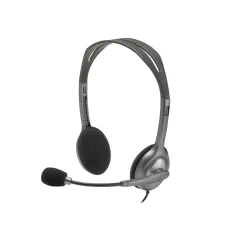   Logitech LGT-H110, Vezetékes, Iroda/telefonos ügyfélközpont, 20 - 20000 Hz, 74 g, Headset, Szürke, Sötétszürke