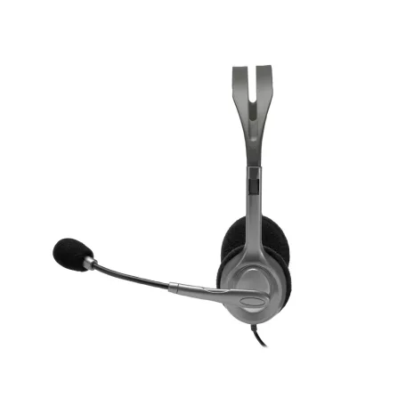 Logitech LGT-H110, Vezetékes, Iroda/telefonos ügyfélközpont, 20 - 20000 Hz, 74 g, Headset, Szürke, Sötétszürke