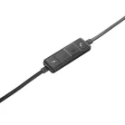 Logitech 981-000519, Vezetékes, Iroda/telefonos ügyfélközpont, 50 - 10000 Hz, 120 g, Headset, Fekete, Ezüst