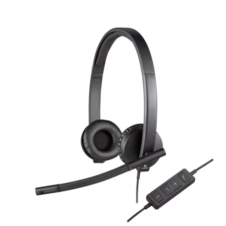 Logitech H570e, Vezetékes, Iroda/telefonos ügyfélközpont, 31,5 - 20000 Hz, 111 g, Headset, Fekete