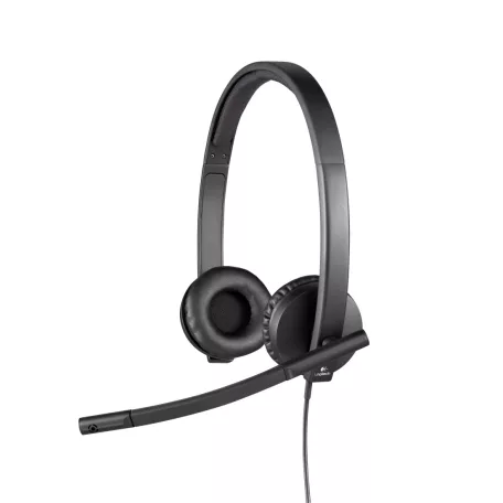 Logitech H570e, Vezetékes, Iroda/telefonos ügyfélközpont, 31,5 - 20000 Hz, 111 g, Headset, Fekete