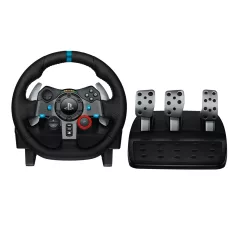   Logitech G 941-000112, Kormánykerék + pedálok, PC, PlayStation 4, PlayStation 5, Playstation 3, D-pad, Analóg, Vezetékes, USB