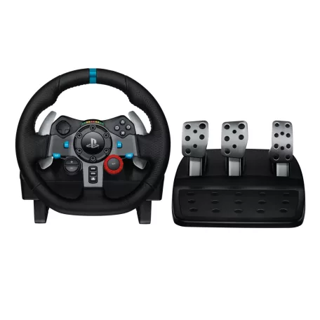 Logitech G 941-000112, Kormánykerék + pedálok, PC, PlayStation 4, PlayStation 5, Playstation 3, D-pad, Analóg, Vezetékes, USB