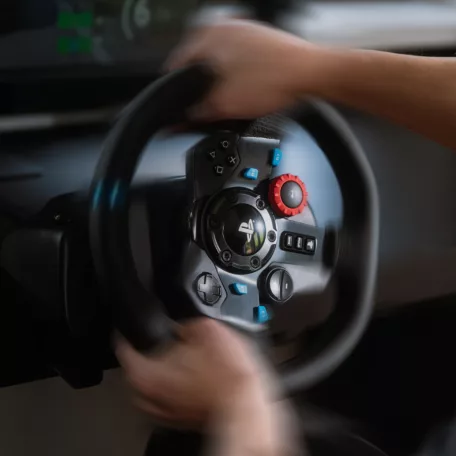 Logitech G 941-000112, Kormánykerék + pedálok, PC, PlayStation 4, PlayStation 5, Playstation 3, D-pad, Analóg, Vezetékes, USB