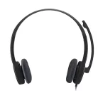 Logitech 981-000589, Vezetékes, Iroda/telefonos ügyfélközpont, 20 - 20000 Hz, 80 g, Headset, Fekete