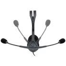 Logitech 981-000593, Vezetékes, Iroda/telefonos ügyfélközpont, 20 - 20000 Hz, 74 g, Headset, Fekete