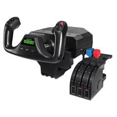   Logitech G G Saitek Pro Flight Yoke System, Flight Sim, PC, Analóg/digitális, Vezetékes, USB, Fekete