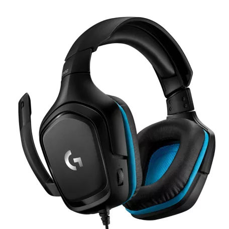 Logitech G 981-000770, Vezetékes, Játék, 20 - 20000 Hz, 280 g, Headset, Fekete, Kék