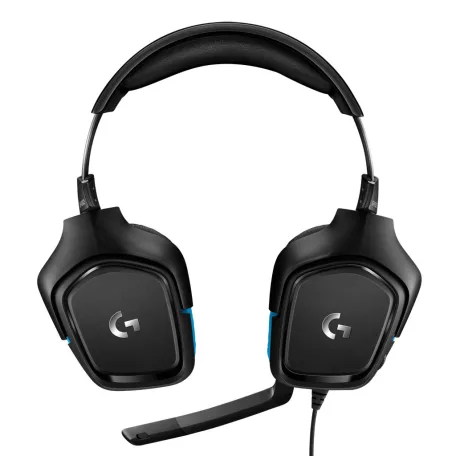 Logitech G 981-000770, Vezetékes, Játék, 20 - 20000 Hz, 280 g, Headset, Fekete, Kék