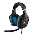 Logitech G 981-000770, Vezetékes, Játék, 20 - 20000 Hz, 280 g, Headset, Fekete, Kék