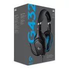 Logitech G 981-000770, Vezetékes, Játék, 20 - 20000 Hz, 280 g, Headset, Fekete, Kék