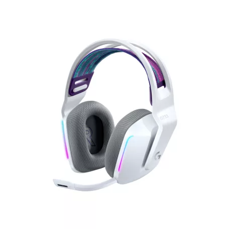Logitech G 981-000883, Vezeték nélküli, Játék, 20 - 20000 Hz, 278 g, Headset, Fehér