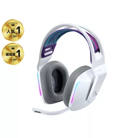 Logitech G 981-000883, Vezeték nélküli, Játék, 20 - 20000 Hz, 278 g, Headset, Fehér