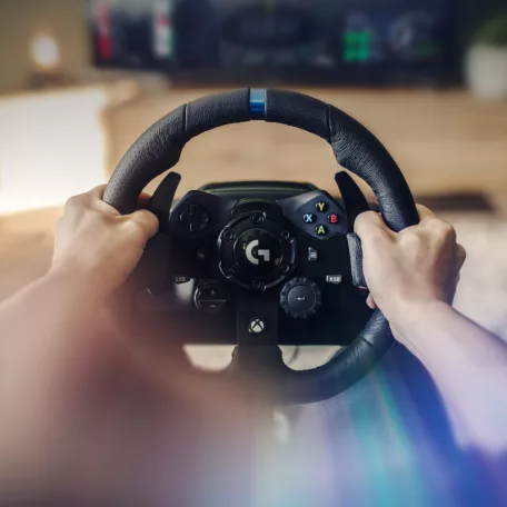 Logitech G G923, Kormánykerék + pedálok, PC, Xbox One, Xbox Series S, Xbox Series X, D-pad, Analóg/digitális, 900°, Vezetékes