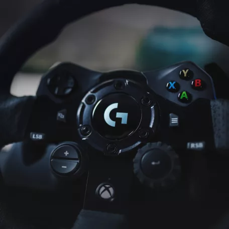 Logitech G G923, Kormánykerék + pedálok, PC, Xbox One, Xbox Series S, Xbox Series X, D-pad, Analóg/digitális, 900°, Vezetékes