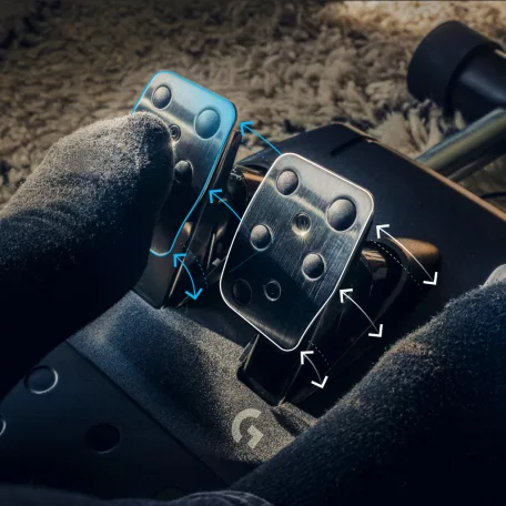 Logitech G G923, Kormánykerék + pedálok, PC, Xbox One, Xbox Series S, Xbox Series X, D-pad, Analóg/digitális, 900°, Vezetékes