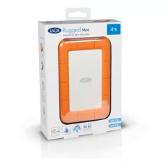   LaCie Rugged Mini, 2 TB, 3.2 Gen 1 (3.1 Gen 1), 5400 RPM, Narancssárga, Ezüst